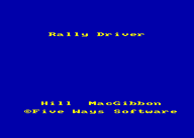 Rally Driver 
